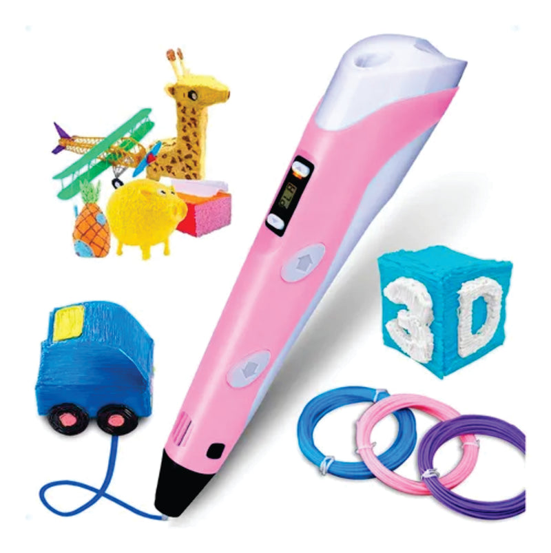 Caneta Impressora 3D PLA Bella + 10 BRINDES Filamento Colorido 50 Metros