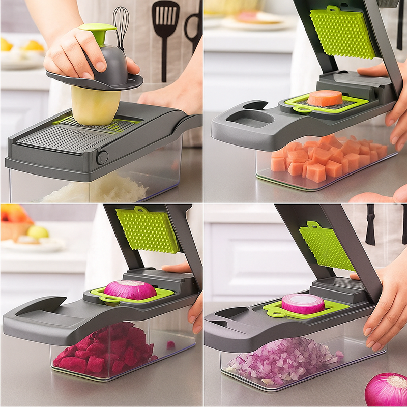 Fatiador Multifuncional 16 Em 1 Para Vegetais/Frutas/Legumes