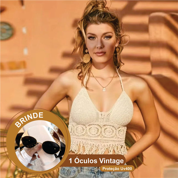 Top Crochê Ibiza - Verão 2025 + BRINDES