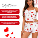 Conjunto Pijama Love – Regata Leve e Shorts Confortável
