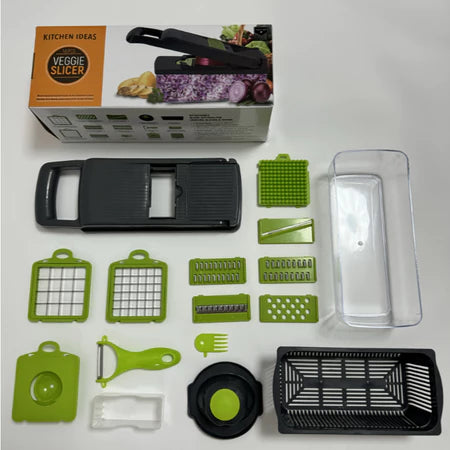 Fatiador Multifuncional 16 Em 1 Para Vegetais/Frutas/Legumes