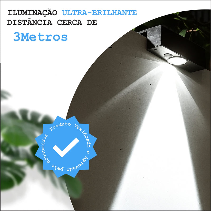 Kit 06 Luz Solar de Jardim Branco Céu - Multiuso (Carrega com a Luz Solar)